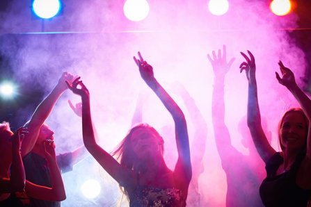 Nightclub ecstasy users dancing 